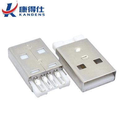 China Male Type 4 Pin USB Driver USB Connector A 180 Degree Weld Plug for sale