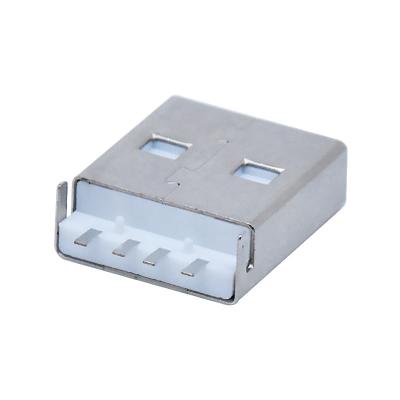 China USB Driver USB Connector 2.0 Male A Type Solder Pin PCB USB AM 15.0mm SMT Sink Type Connector for sale