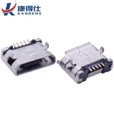 China USB Driver Micro 5pin USB Connector Immersion smd 6.4mm Socket B Female For Household Appliances Charging for sale