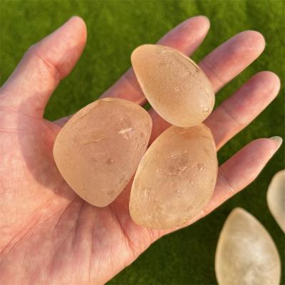 China Europe river rough crystal therapy palm natural freeform crystal stone materials for sale for sale