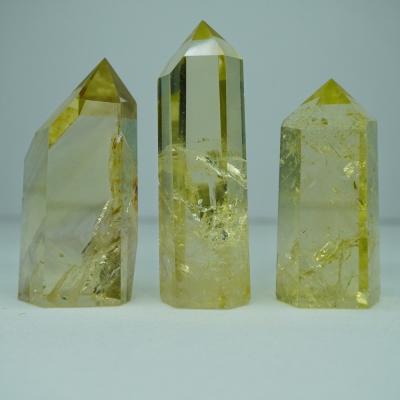 China High Quality Natural Citrine Wands Lemon Quartz Crystal Points From Europe For Ornament for sale