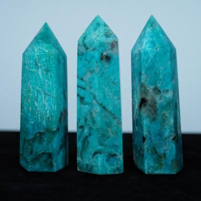 China Europe natural healing stone smoky quartz in amazonite with crystal points for sale for sale