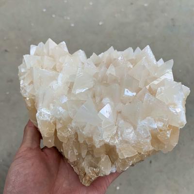 China Crystal Mineral Specimen Yellow Calcite Drusilla Group of Natural Rock from Europe for sale