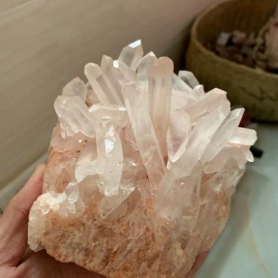 China Europe Raw Crystals Cluster White Clear Quartz Crystal Grape Cluster For Home Decoration for sale