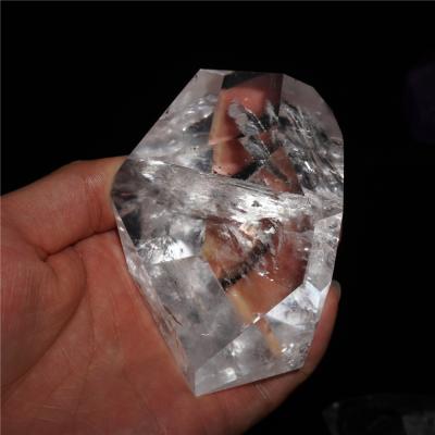 China Europe Wholesale Natural Hand Carved Clear Healing Quartz Freeform Block For Decoration for sale