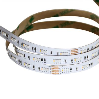 China Super Bright 2216 LED Strip Narrow 240leds/M SMD2110 CRI95 2200K RGB+W CCT 1800K Flexible for sale