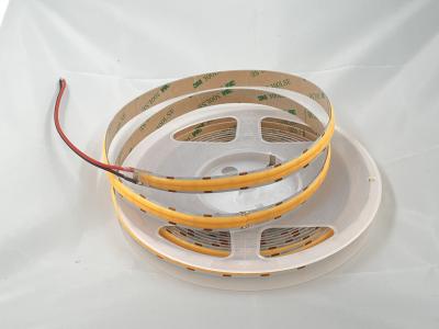 China 608 Leds CCT COB LED Strip 10mm Wide 14w/M R90 120 Degree Beam Angle DC 12V for sale