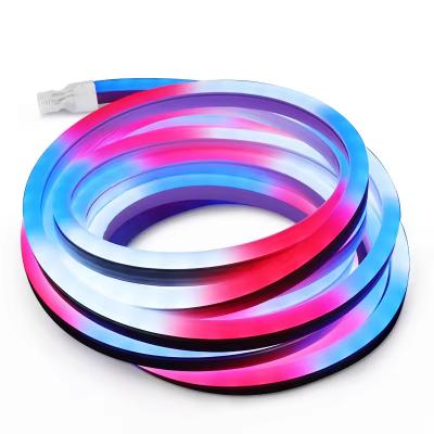 China Smart RGB Neon Light Strip 5M LED Waterproof Lights TV Mood Light 12V Room Lighting Tape Decor for sale