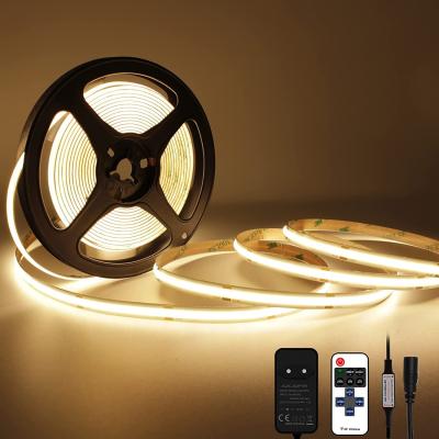 China Custom Flexible 320 480 Leds Dc 5v 10000 Lumens Warm White Rgb Fcob Cct Cob Led Strip Light Warehouse for sale