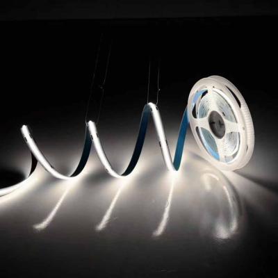 China IP20 COB LED Strip Light 8mm PCB 300chips per Meter No Voltage Drop from Start to End for sale