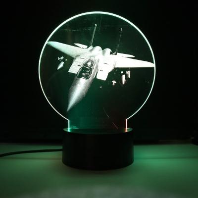 China New Arrival 3D Design Amazing Visual Night Light Perfect Warcraft Kids Gift Toy LED Optical Illusion Lamp for sale