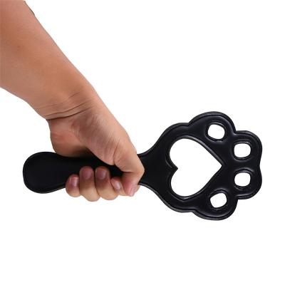 China PU Leather Cat Claw Shape Paddle Applause Spanking Slap Pat On Ass Male Female Sex Toys For Women Men Adult Couples Slave Game for sale