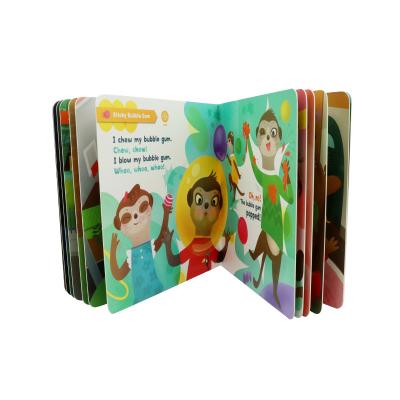 China Cardboard cover hard kids story printing book. for sale