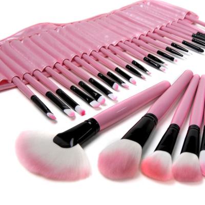 China Angular Blush Factory Wholesale 32 Pcs Makeup Brush Set Professional Eyes Custom Label Makeup Brush Set for sale