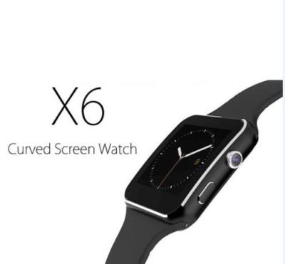 China NEW Touch Screen Device X6 Smart Watch Mobile Phone With Sim Card And Camera for sale