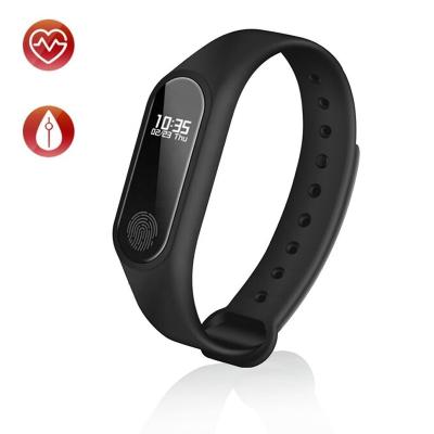 China TPU Factory Sales Fitness Tracker M2 Wristband Heart Rate Monitor 0.42