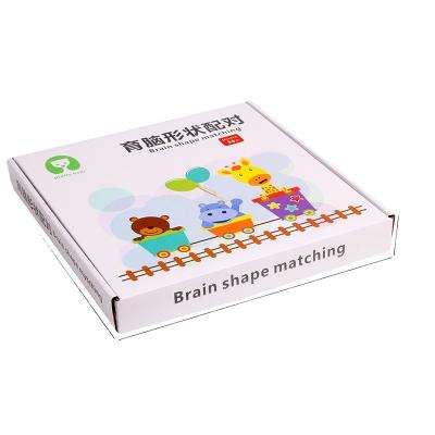 China Widely Used Educational Brain Shape Matching Games Wooden Toys For Kid Children Games Hot Toys for sale