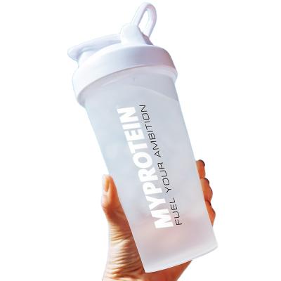 China Portable Single Layer Plastic Water Bottle Supply Viable Protein Powder Shaker Cup Fitness Shake Cup for sale