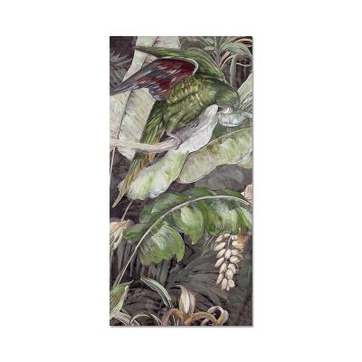 China Wholesale Customized Green Hand Painted Animal Hand Painted Canvas Oil Painting Wall Art for sale