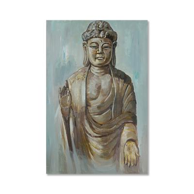 China Selling Hand Painted Hand Painted Picture Oil Painting Buddha Style Religion Modern Design for sale