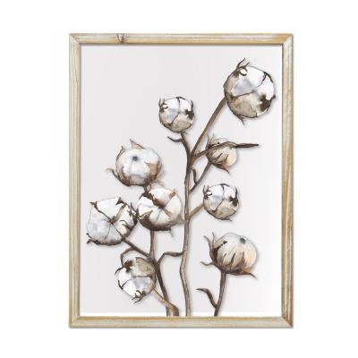 China New Design China Gift Art Flowers Made On Wood PVC Wall Art for sale