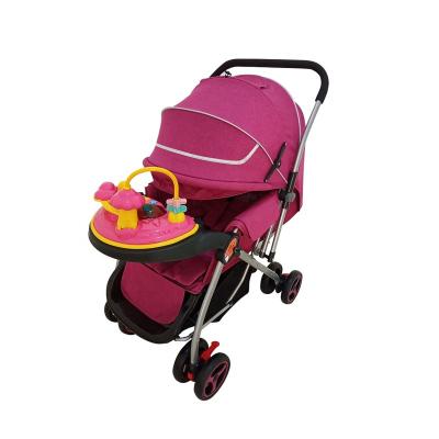 China light & small dimension after folding double food tray 2020 new fashion price trade assurance china factory cheap baby carriage stroller HN-204C for sale