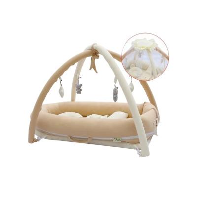 China With entry China factory toy shelf baby crib splicing large bed removable portable folding crib 620C for sale