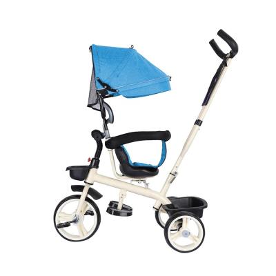 China Parents push handle canopy for baby tricycle bike with parent push handle HN-713 for sale