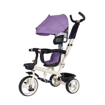 China Safety Eco-friendly Material Factory Plastic Baby Walkers Small Tricycles With Cover For Boys for sale