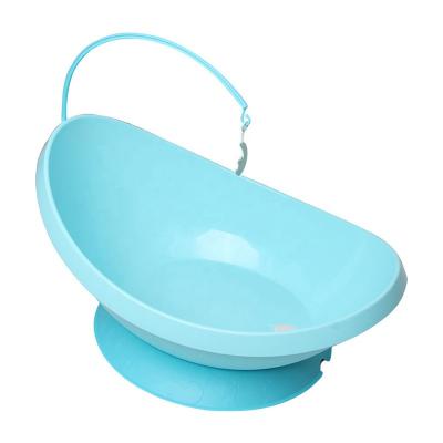 China 2021 Hot Selling Plastic Safe Material Moon Shape New Design Special Baby Portable Bathtub HN-2105c for sale