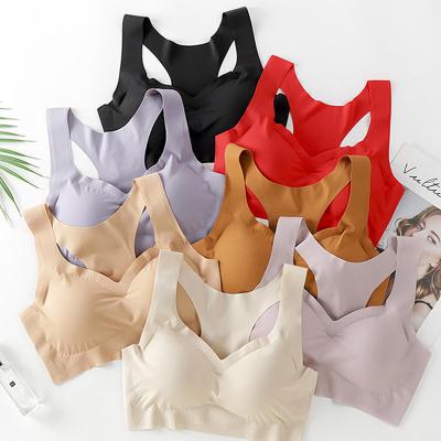 China Sexy Cupbra Sports Bra Girl Antibacterial One Piece Cup Big Women Fitness Too Set Push Up Wireless Female Seamless Bras Brief Sets Panties for sale