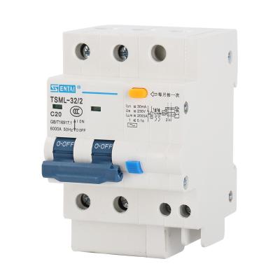 China SENTAI TSML-32 2P 2 Pole 2pole 16/20/25/32 Amp Miniature Circuit Breakers 6KA MCB RCBO Earth Leakage Circuit Breakers 6KA for sale