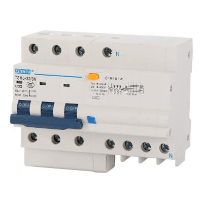 China SENTAI TSML-32 3P 3 Pole 3P+N 6KA AC Circuit Breakers MCB RCBO 6/10/16/20/25//32/63 Amp Earth Leakage Mini Circuit Breakers 6KA for sale