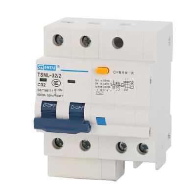 China SENTAI TSML-32 Earth Leakage Circuit Breakers 6KA MCB RCBO Circuit Breakers 6KA 2 Pole 2pole 6A 10A 16A 20A 25A 32A 40A 50A 63A for sale