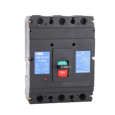 China SENTAI TSM21 Molded Case Circuit Breaker 630A 700A 800A 800amp AC MCCB 3 Phase 4 Pole 3P Thermal Circuit Breakers MCCB 70kA for sale