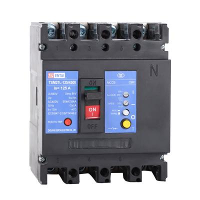 China SENTAI TSM21L 4P 4 Phase 3 Pole Cast Circuit Breakers MCCB 20 25 32 63 80 AC 16 100 50kA 125 Amp 125A MCCB Circuit Breakers for sale