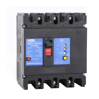 China SENTAI TSM21L MCCB Breakers 100 125 140 160 180 200 250 Amp 250A Cast Case Circuit Breakers 4Pole 4P MCCB Circuit Breakers 50kA for sale