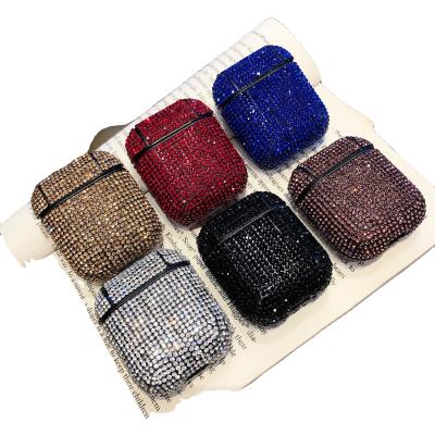 China Wireless Case Luxury Diamond Rhinestone Cases For Airpods 1 Earphone 2 Bling Earphone Accessories Glitter Filling Cover For AirPods Pro Pouch Bags for sale