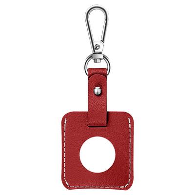 China Shockproof Luxury Leather Case For Airtags Dogs Pet Locator Tracker Sleeve Anti-lost Key Chain Protective Cover For Apple Accessories for sale