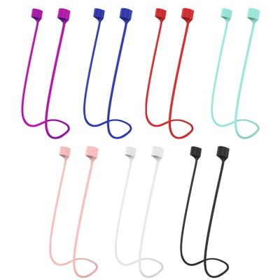 China For 55CM earphone earphone silicone string rope for Airpods 1 2 pro anti lost TWS strap cord earphone accessories for sale