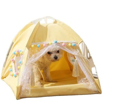 China Breathable Dog Cat House Bed Tent, Small Dog Cat Cottage Tent For Pets Pop Up Dog Tent Pet House for sale