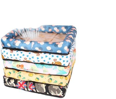 China Wholesale Pet Portable Washable Cool Pad Summer Cooling Breathable Dog Cooling Mat Pet Bed Soft Dog Sleep Pad For Cats for sale