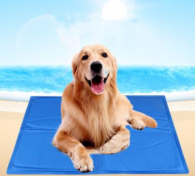 China Waterproof Pet Cooling Mat Foldable Dog Cat Cooling Cooling Pad Pet Summer Cartoon Dog Ice Protector Bed for sale