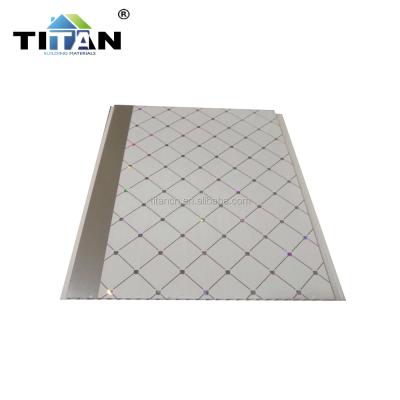 China Artistic Ceilings TITAN How To Install PVC Ceiling Panel Hot Stamping PVC Wall Panel for sale