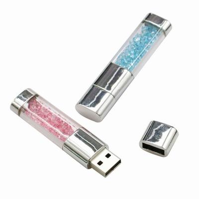 China Hot Sale Custom OEM Logo Glass Usb Flash Drive Usb 3.0 Pendrive 8gb Logo Crystal 4gb 16gb Promotional Custom Usb Flash Drive for sale