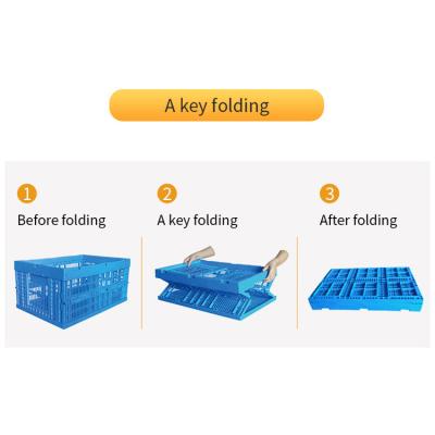 China Recycled Logistics Materials Factory Custom Storage Container Ventilation Plastic Folding Box for sale