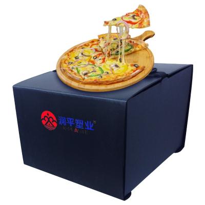 China Recycled corrugated plastic folding boxes popular corrugated plastic materials pizza takeaway mobile cartons for sale