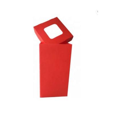 China Recycled Materials Foldable Corrugated Plastic Big Trash Bins Dust Barrel for sale