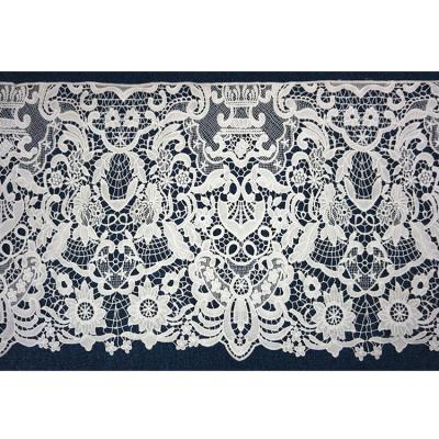 China Wide hot computer water soluble embroidery accessories clothing fabric lace sales 48cm chemical trim lace for sale