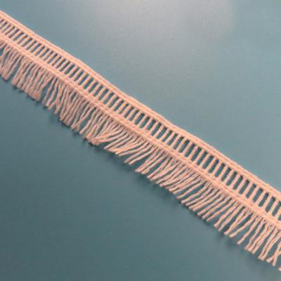 China Factory 2.3cm Lace Home Accessories Mustache Strip Tassel Pendant Water Soluble Curtain Scarf Supplying Water Chemical Lace for sale